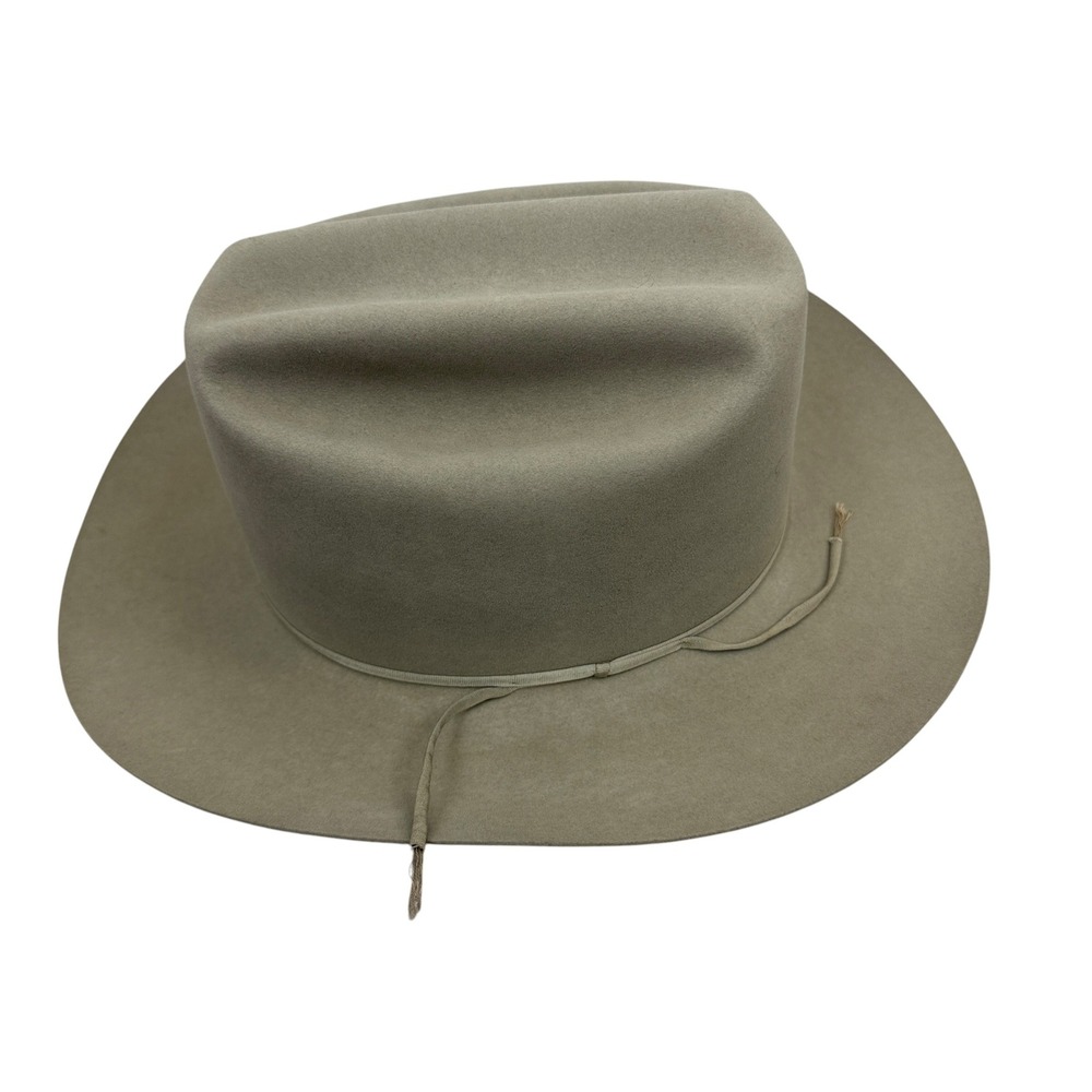 Vtg Resistol Hat Mens 7 1/8 Silverbelly Felt Cowboy Western Self Conforming 2X